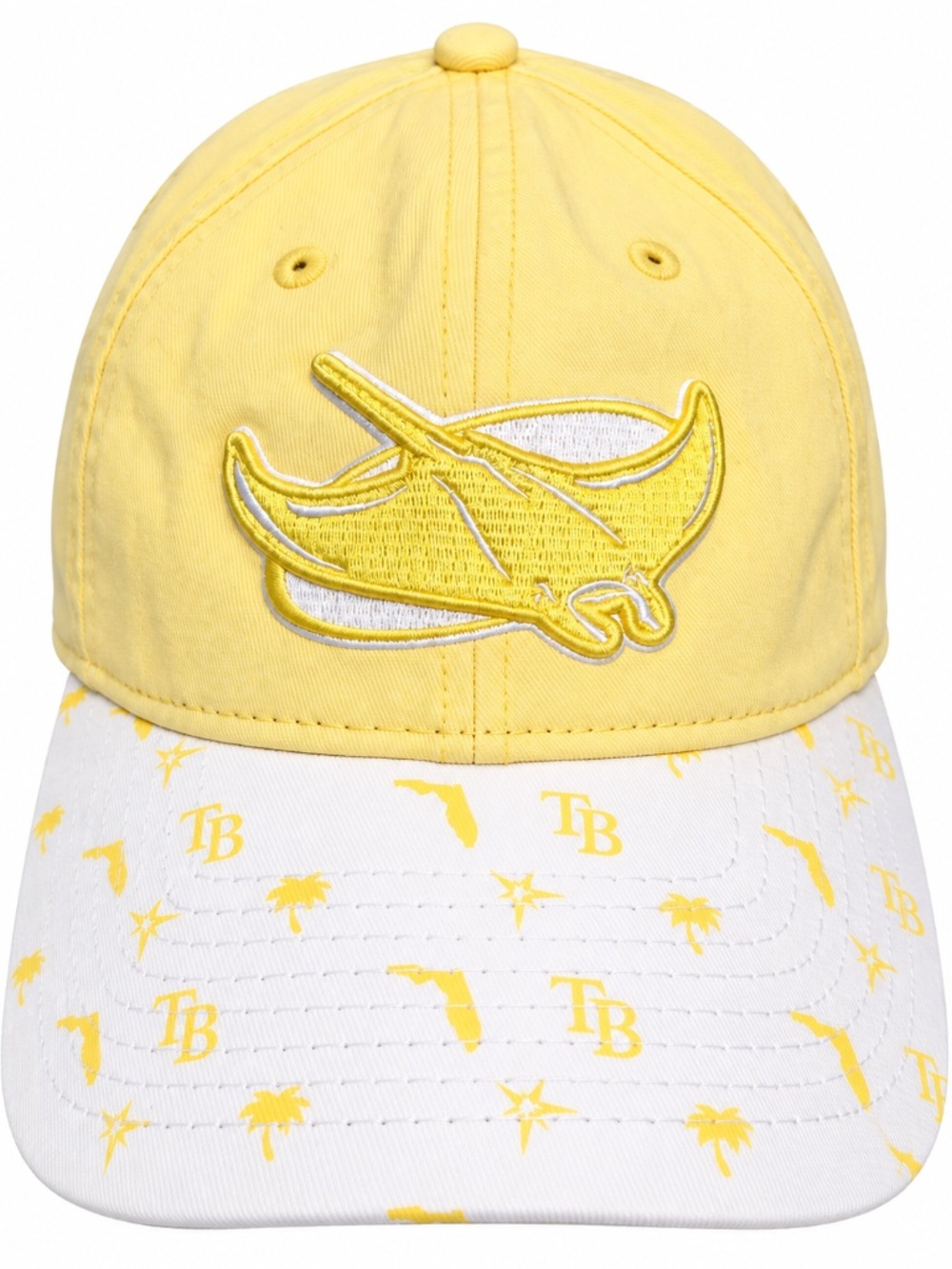 Tampa Bay Rays New Era 9TWENTY Women’s Yellow White Adjustable Hat